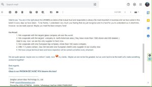 buyer Collaboration on glass